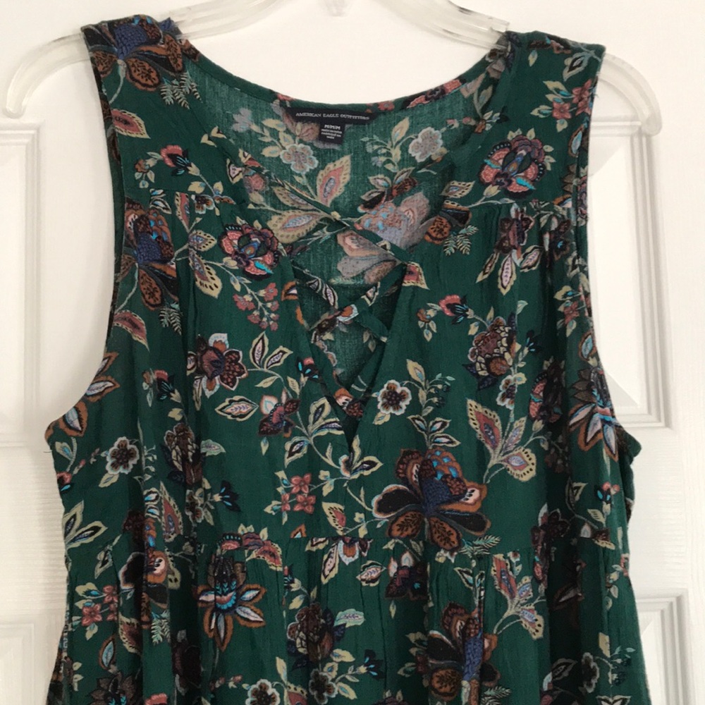 Green Floral Dress